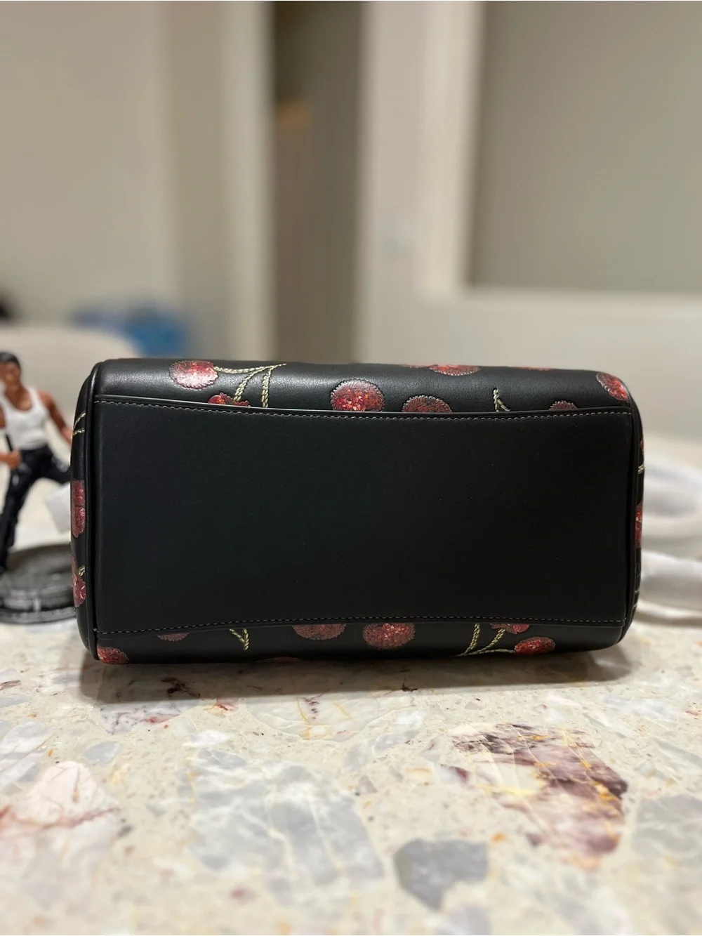 Bundle Coach  Rowan Satchel Bag With Cherry Print and wallet NWT